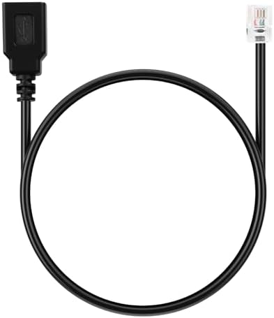 CABLEPELADO Cisco Office Telefoonadapterkabel, RJ9-stekker naar 3,5 mm jackstekker, TRRS 4P4C, headset-converter met microfoon voor IP-telefoons van Cisco Office (1 jack