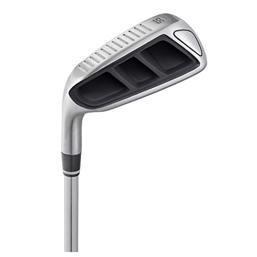 MAZEL Golf Pitching & Chipper Wedge,Right Handed,35,45,55 Degree Available for Men & Women,Improve Your Short Game (Left, Stainless Steel (Black Head), Regular, 55)