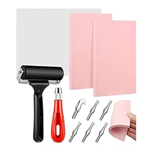 Moondame MOONDAME Druckwerkzeugset für Linolschnitt