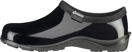 Sloggers Original Waterproof Rain and Garden Shoe for Women– Outdoor Slip-On Garden Clog with Premium Comfort Insole and Arch Support - Classic Black, Size 10 - Made in USA with US and Imported Parts by Sloggers - Image 2