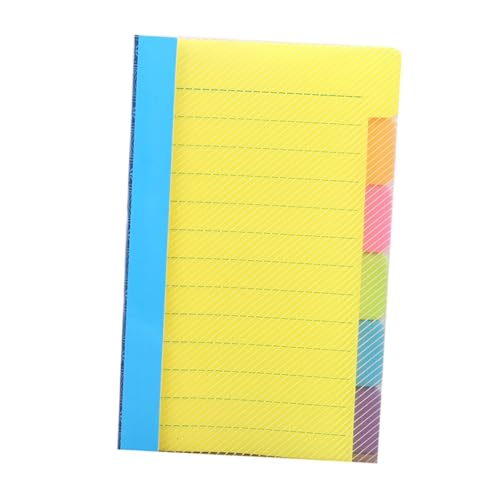 WOONEKY カラフル付箋メモパッド 学習 家用滑らか書き心地 便利なリスト メッノート 手帳整理用シンプルデザイン実用メモ