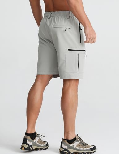 APTRO Mens Cargo Hiking Shorts Outdoor Lightweight Golf Casual Shorts for Men with 5 Zipper Pockets - Image 4