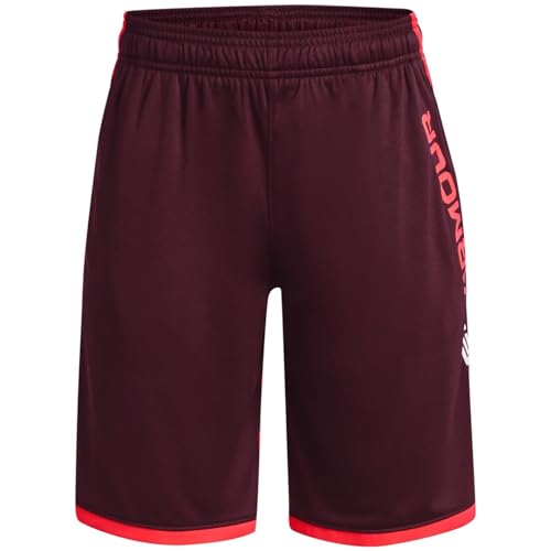 Short Under Armour Stunt 3.0 pour fille, vetement de sport noir taille elastique