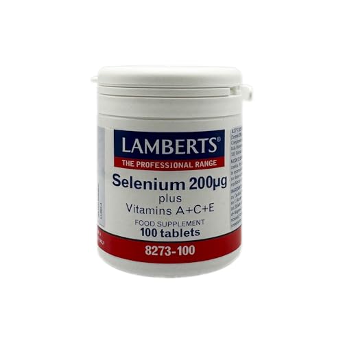Lamberts Selenio con Vitaminas A, C, E - 100 Tabletas