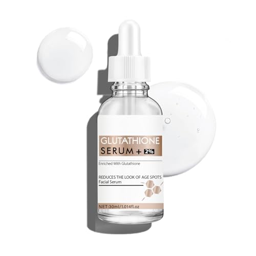 Glutathione Serum 20000ppm Glutathione and Hyaluronic Acid Korean Face Serums for Women Dark Spot Serum Improve Skin Elasticity Reduces Hyperpigmentation Fine Lines & Wrinkles