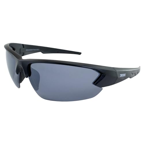Epoch Eyewear Midway Golf Sunglasses Black Frame Polarized Smoke Lens