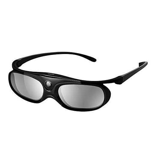 Elikliv JX60 3D Glasses Rechargeable 3D Active Shutter Glasses Compatible with Epson 3D Projectors, TDG-BT500A TDG-BT400A TY-ER3D5MA TY-ER3D4MA, Sony, Panasonic, Samsung 3D Blue Tooth TVs