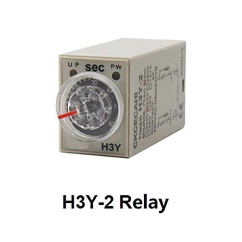 Interruptor de retardo ajustable H3Y-2 10s-60min con control analógico por perilla giratoria 2
