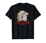 Photo Gallery outlaw - maglietta con copricapo indiano maglietta Photo Gallery outlaw - maglietta con copricapo indiano maglietta