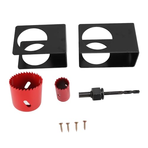 Kit instalación cerrojo con broca y sierras para puerta miniatura 5