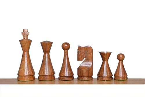 Pièces d'échecs russes lestées coniques | Jeu d'échecs unique de collection - 4
