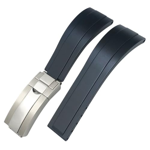 Bracelet montre caoutchouc naturel 20mm premium pour Yacht Master et Oyster