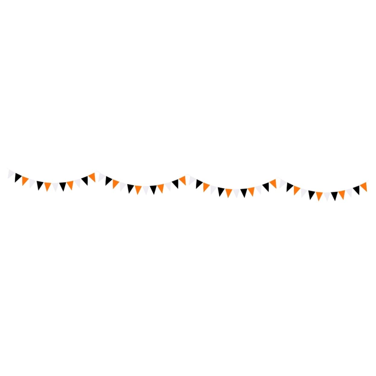 PRETYZOOM 4 Bandiere Triangolari Arancioni E Nere Per Decorazioni Da Giardino Di Halloween