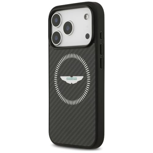Coque antichoc iPhone 17 Pro Aston Martin CG Mobile Kevlar noir compatible MagSafe - 2