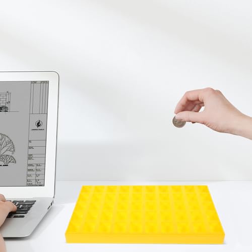 Caja Plástica Amarilla para Monedas con Divisores miniatura 5