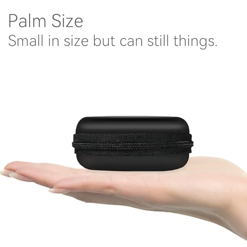 MAS CARNEY Earphone Case MAS CARNEY Headphone Earbud Hard Protective Carrying Case Bag,Black