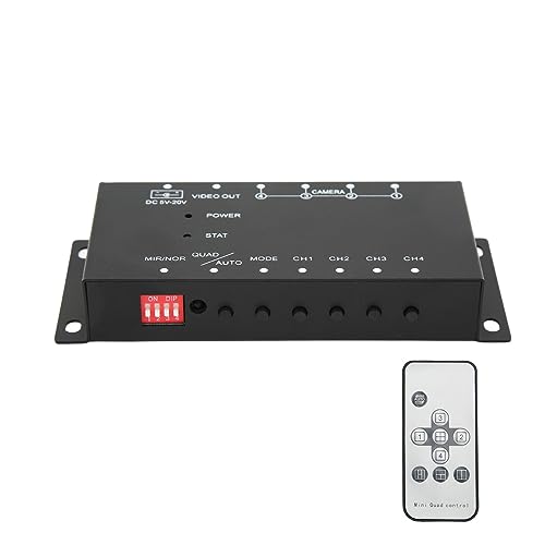 Vidéo splitter pour supprimer les angles morts de camion et bus avec moniteur 4 canaux