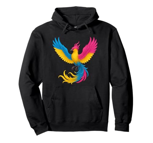 Pansexual Phoenix Bird Pan Pride Flag Rising From Ashes p[J[