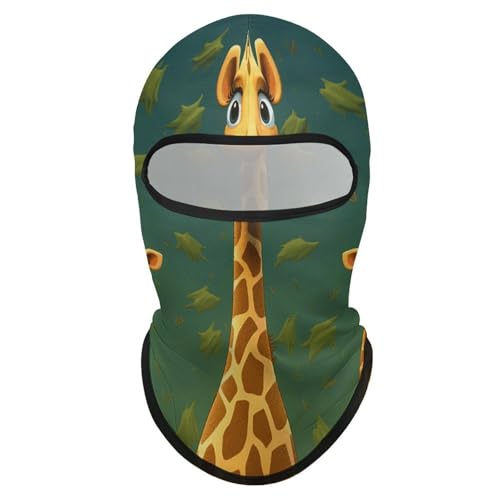 Máscara facial de pasamontaña con dibujos de jirafa para hombres y mujeres, protección solar, transpirable, cubre todo el head para senderismo, ciclismo, correr, conducción miniatura 7
