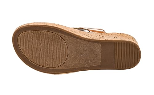 Image of Corkys Footwear Womens Carley Wedges, Featuring Corkys EVA Foam Cushioned Insoles, A 2.5 Inch Heel, Lightweight For All Day Wear, And Hook And Loop Closure