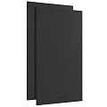 AudioSilk Acoustic Panels, 2 Pack, Large, 46" x 23", Black