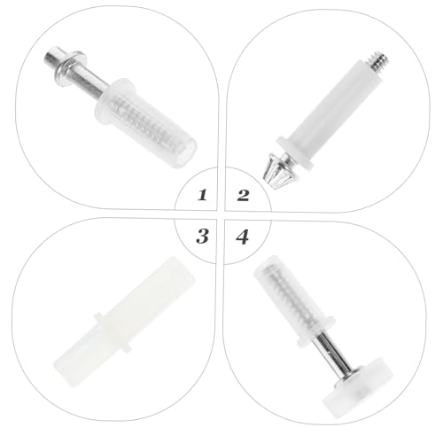 Kit de Herrajes para Puerta Bifold Aleación de Aluminio Riel Deslizante Repuesto | Pivotes Inferiores, Parte de Repuesto para Clóset, Acabado Plateado, Operación Suave, Diseño Robusto para Hogares y Centros Comerciales miniatura 3