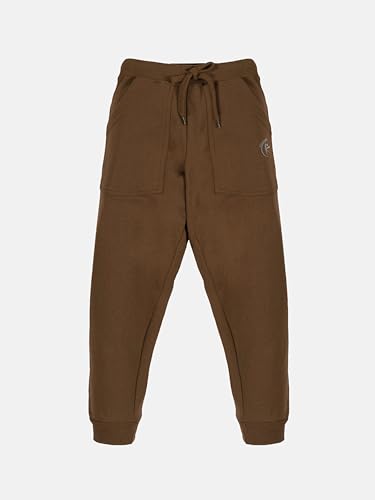 Image of KiddoPanti Boys Solid Fleece Track Pants | Cotton Poly Fleece Fabric | Ankle Length Bottom Rib | 2 Front Patch Pocket | Elastic Waist & Drawcord | Jogger Track Pants for Boys