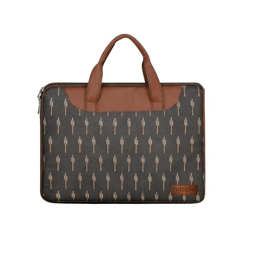 Image of Futopia Stylish Printed Laptop Sleeve Bag 15.6-16 Inch with Handle | Laptop Case Cover | Water Resistant & Shockproo | Padded Interior | Laptop, Notebooks Bag