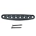 Dopro Guitar Bridge String Thru Body Ferrule Plate Guitar String Ferrules Plate String Bushing Plate for Electric Guitar Black