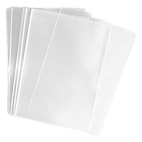 100Pcs 11in x 14in Clear Flat Cello Cellophane Treat Bags Gift Basket Supplies Good for Bakery Bread Cookies Candies Dessert Packing Bags Cover
