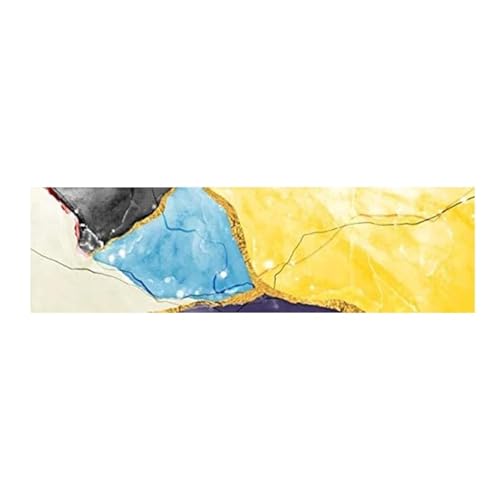 Affiches et imprimés d'art mural abstrait haut de gamme avec détails dorés 70x210cm