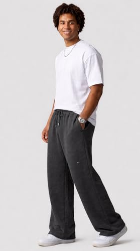 Image of Pure Cotton Men's Baggy Lower | Lower for Man Loose Fit with Pockets & Elastic Waist I Baggy fit Lowers for Gym, Jogging & Casual Wear