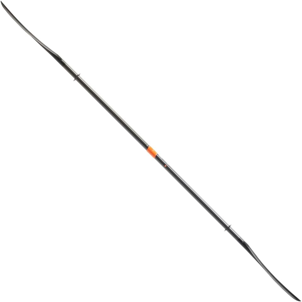 AQUA BOUND Sting Ray Carbon Kayak Paddle - Carbon Shaft/Carbon Blade, 2 Piece (Posi-Lok), Black, 210 cm