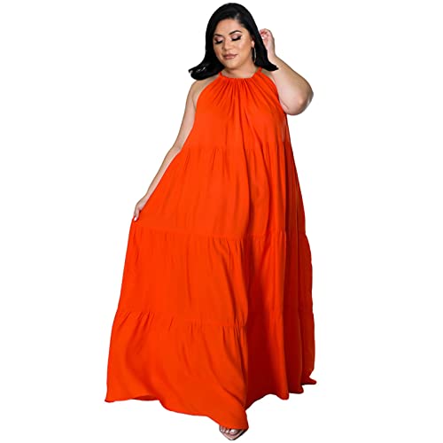 Robe décontractée grande taille dos nu au style trapèze fluide - 2