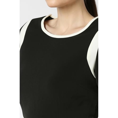 Image of Van Heusen Women's Regular Fit Half Sleeve Mid Thigh Length Sheath Dress