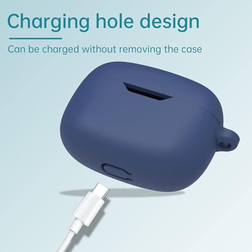 Image of Silicone Case Cover for Realme Buds T200 Lite, Protective Cover (Green)