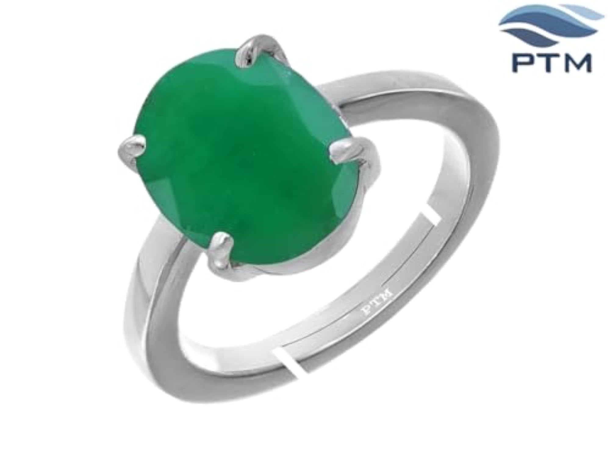 Emerald Panchdhatu Adjustable Ring, Unisex