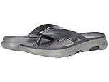  Skechers Herren GO Walk 5 Cabana Flipflop, Char, 27.5 EU