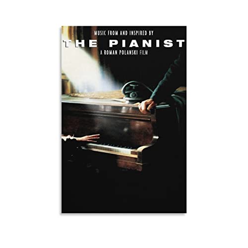 Poster del film della biografia del pianista Guerra Dramma Poster decorativo su tela da parete per soggiorno, camera da letto, 20 x 30 cm