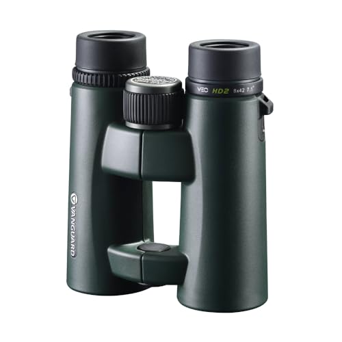 Image of Vanguard VEO HD2 8X42 Binocular (8420) I Composite Carbon Fibre Material, Hoya (ED) Glasses, Waterproof and Fog Proof I Neck Strap I Soft Bag, Black