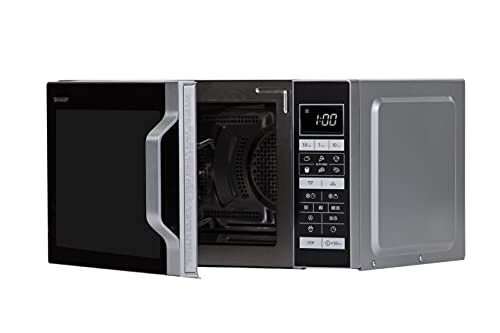 Sharp R-860s 3-in-1 magnetron, grill en hete lucht/25 L/900 W/49 cm/gladde grond en dus een grotere contactvlak, ook voor hoekig servies/programma-automaat/gewicht-en zeitgesteuertes ontdooien/roestvrij staal - Image 5