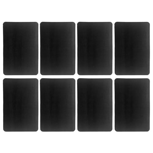Pegatizas Antideslizantes De Goma De 8 Piezas, Pegatinas Anti-Ropa Autoadhesivas Negras, Pegatinas De Goma Anti-Deslizamiento Multifuncionales Y Almohadillas De Amortiguación Del Hogar.