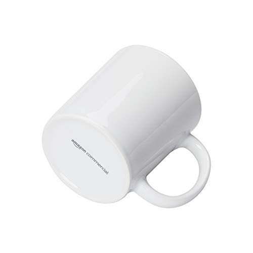 Amazoncommercial 12-Piece Porcelain, 10 Oz. Gourment Coffee Mug Set, White #TOP2