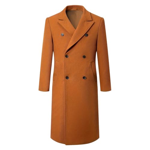 Pea Coat homme chaud contre le froid hivernal veste longue chic