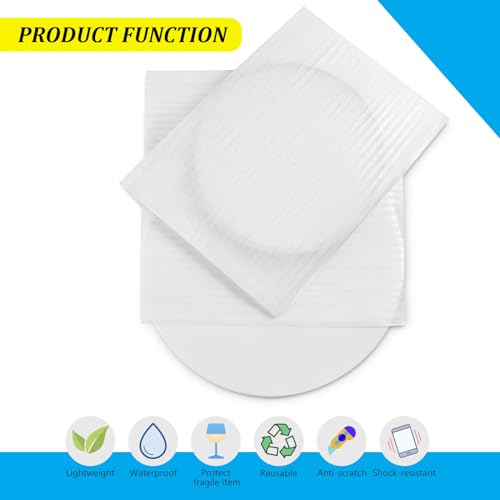APOCHON Pacote com 50 Bolsas de Espuma para Embrulhar Almofadas de 8x12