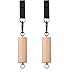 letsgood Wooden Pull Up Climbing Hold Grips - 1 Pair Hand Grips Strengthener Exerciser Training Tools for Grip Strength, Kettlebells, Workout, Bouldering, Ninja Warrior