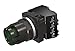 Siemens 52BT6H3JBV Heavy Duty Illuminated Pushbutton Unit, 30mm, Green, Extended Button, Momentary, 1NC Contact, 240V AC Transformer, LED Bulb, BlackMax, Watertight/Oiltight