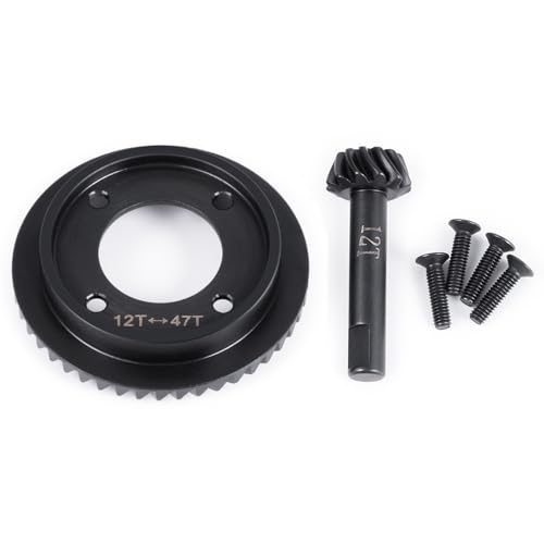 LSG Steel Diff Gear Front Rear 12T-47T Differential Gear Upgrades Part for 1/8 Losi 8IGHT-T RC Car Accessories (Rear)