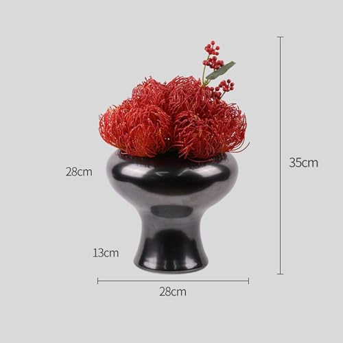 Fleurs artificielles en pot céramique composition florale Saint-Valentin