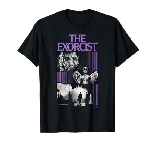 Warner Bros. The Exorcist Camiseta Hombre T-Shirt Manga Corta Negro Talla S